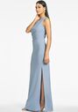 Sachin & Babi Cece Gown - Slate Blue One Shoulder Bridesmaid Dress - thumbnail - 3