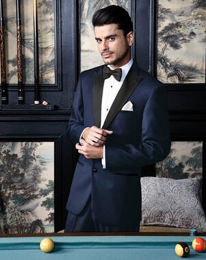 BLACKTIE MILAN Midnight Navy Wedding Tuxedo Blue Tuxedo