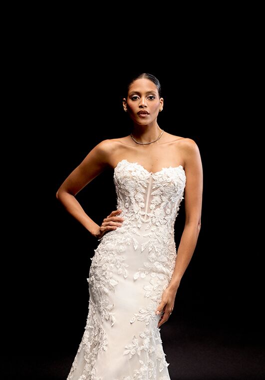 Justin Alexander Signature Nyx Fit-and-Flare Wedding Dress - 2