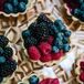 Fresh berry tarts were part of the variety of sweets offered during the reception.