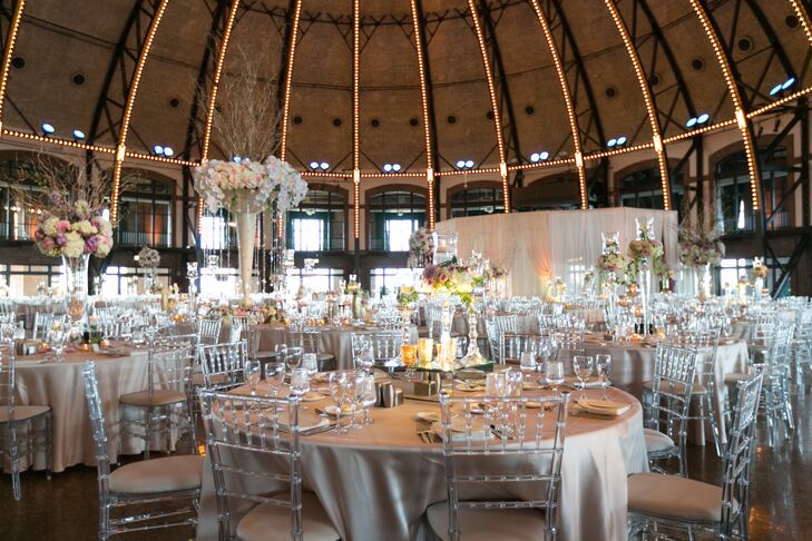 Glam Modern Navy Pier Aon Grand Ballroom Reception
