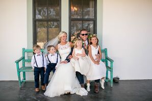 Ring Bearer Suspenders and Flower Girl Tiaras