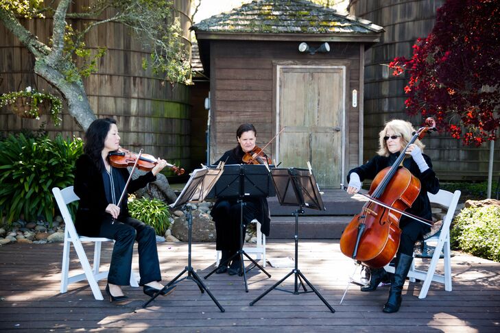A string trio performed the ceremony music.