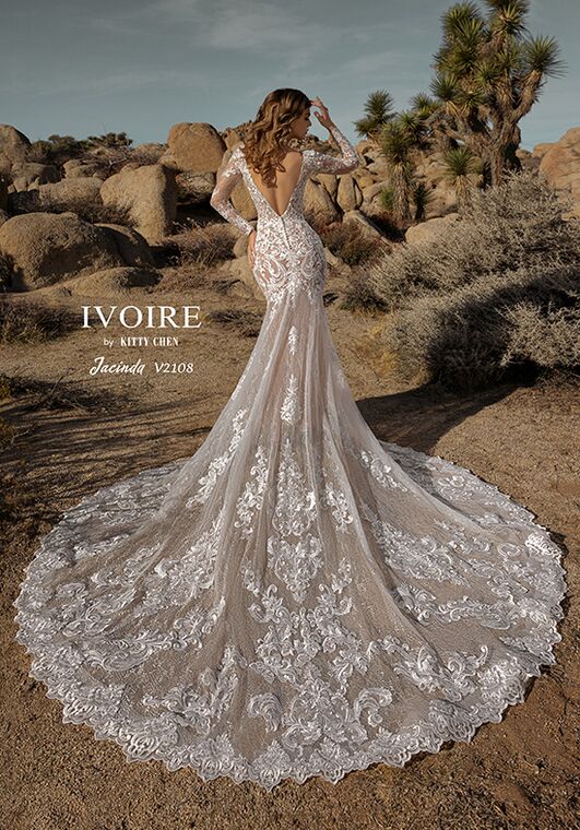 IVOIRE by KITTY CHEN JACINDA,V2108 Sheath Wedding Dress - 4