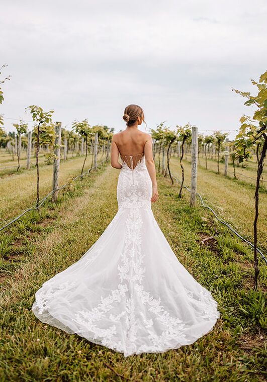 Essense of Australia D3647 Fit-and-Flare Wedding Dress - 5