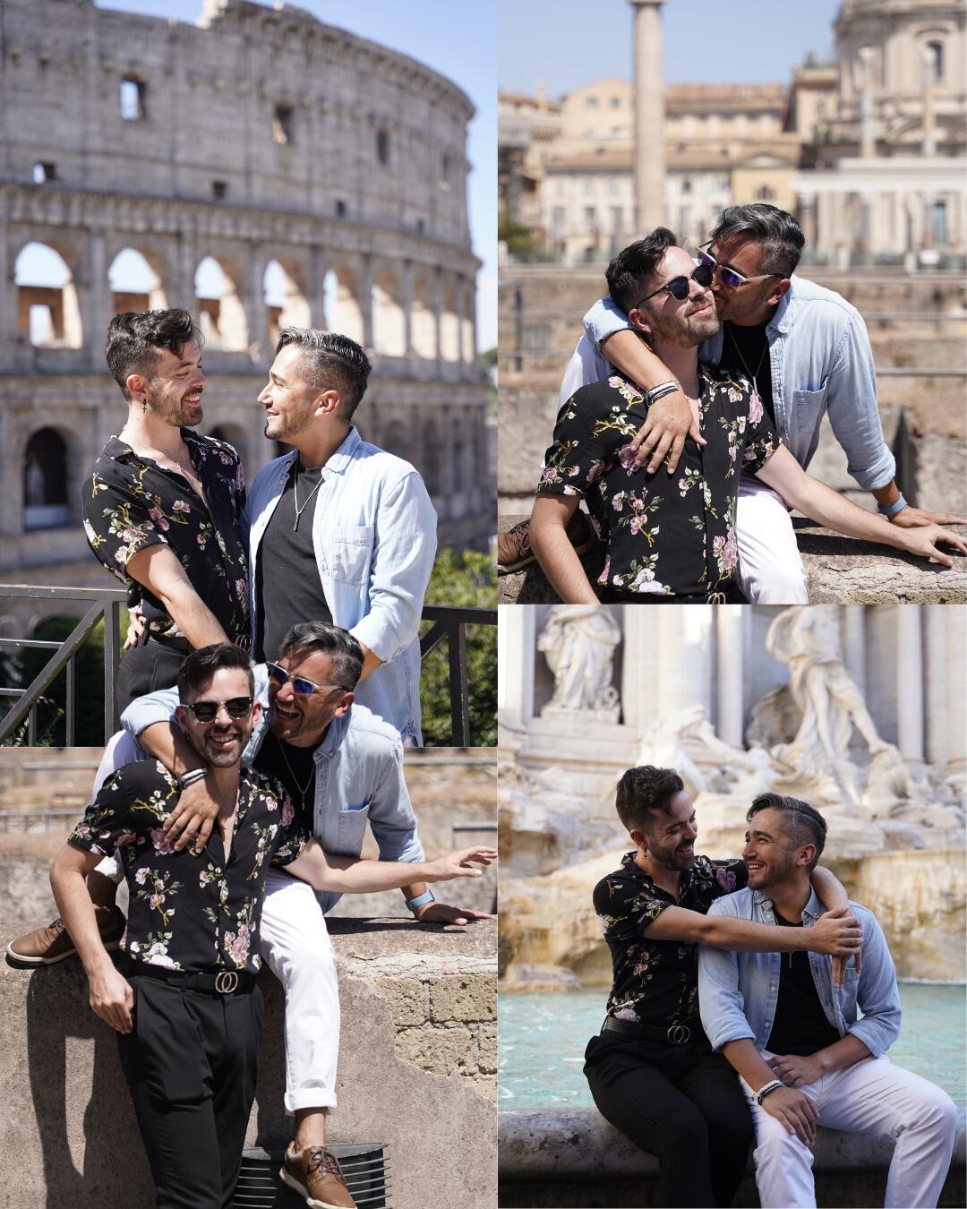 Only we would do an Airbnb experience where we got to get professional photos of us around Rome 