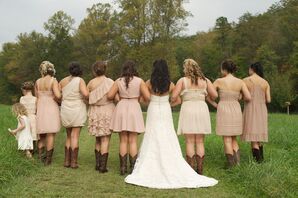 Vintage Pink Bridesmaid Dresses