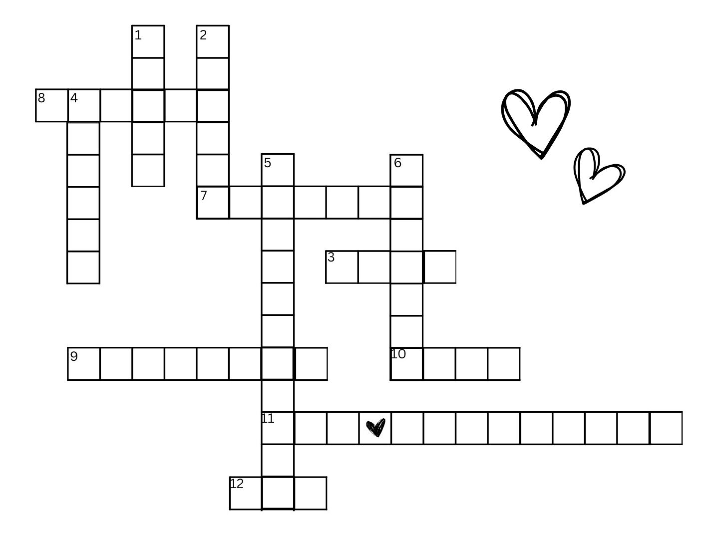 Picture of Couple Crossword Puzzle