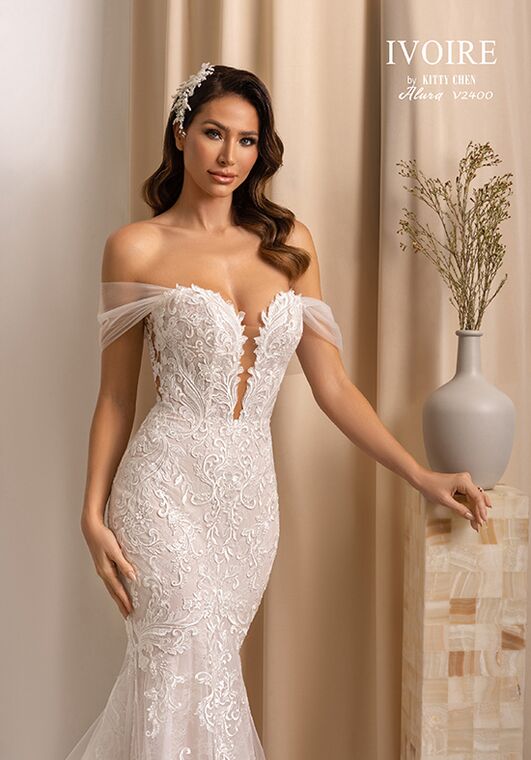 IVOIRE by KITTY CHEN ALURA, V2400 Fit-and-Flare Wedding Dress - 7