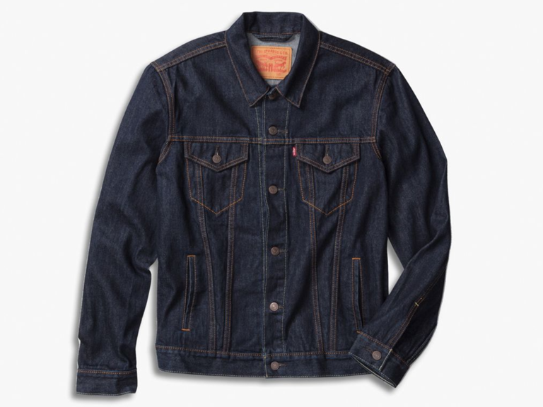 Denim trucker jacket for a casual wedding. 