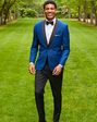 BLACKTIE ARLO Cobalt Wedding Tuxedo Blue Tuxedo - thumbnail - 1