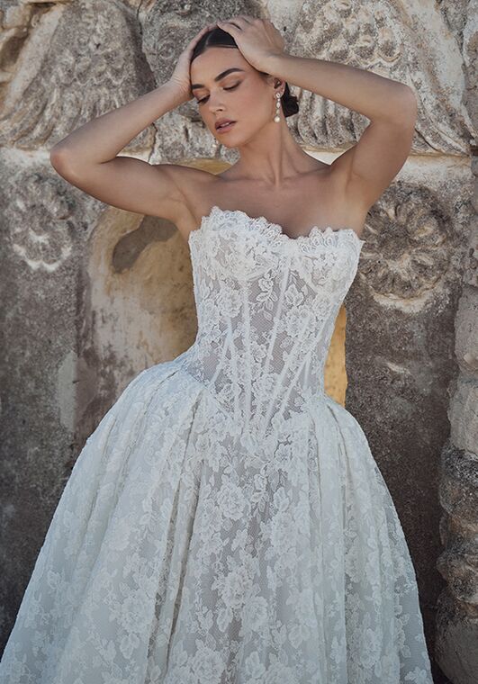 Calla Blanche 125244 Emlyn Ball Gown Wedding Dress - 3