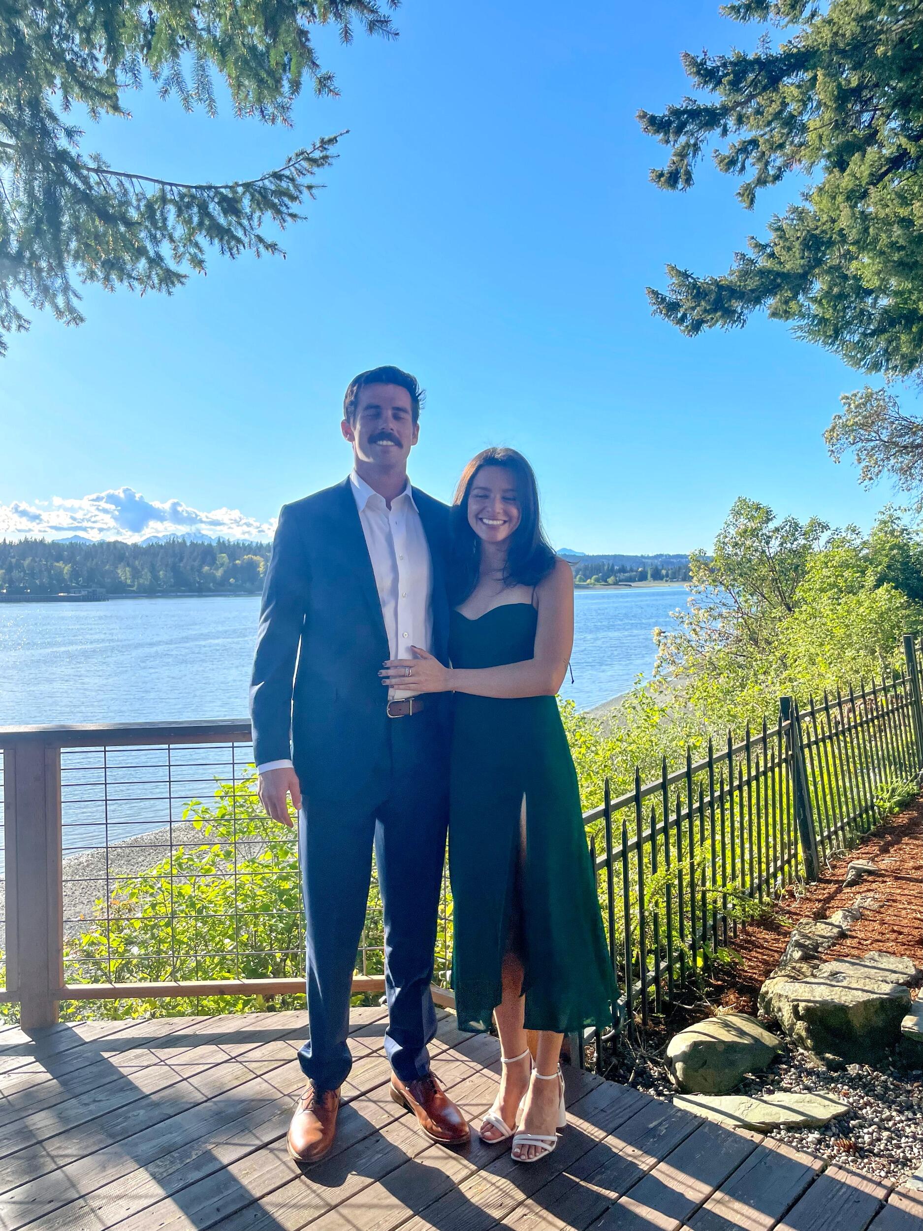 Why settle for dinner and a movie when your first date can be a wedding? Thanks, Patt and Nick. (And yes, this is somehow the only decent photo we got that day.)