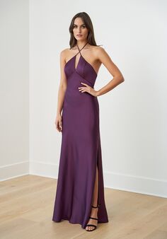 B2 Bridesmaids by Jasmine B253069 Halter Bridesmaid Dress