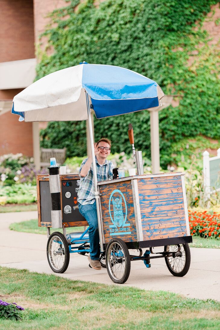 Mobile Coffee Cart at Reception
