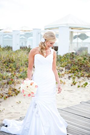One Shoulder Maggie Sottero Mermaid Style Wedding Dress