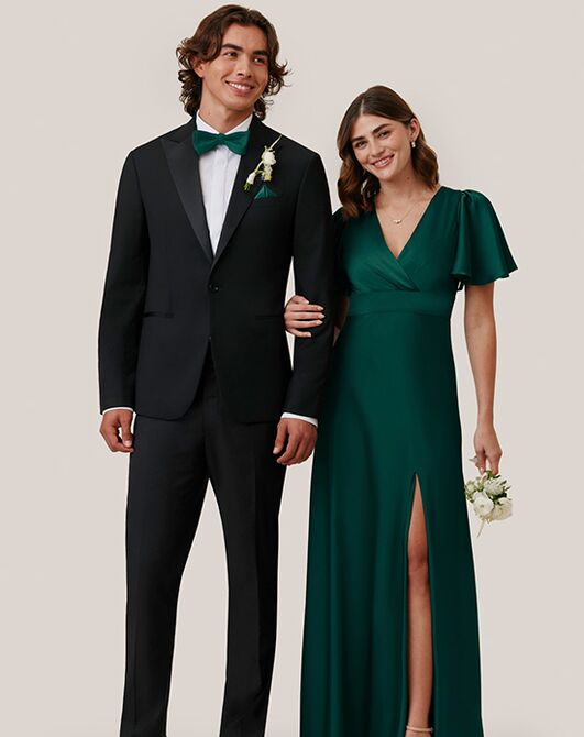 Birdy Grey Suits Spencer Tuxedo in Black Black Tuxedo - 5