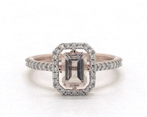 floating morganite ring