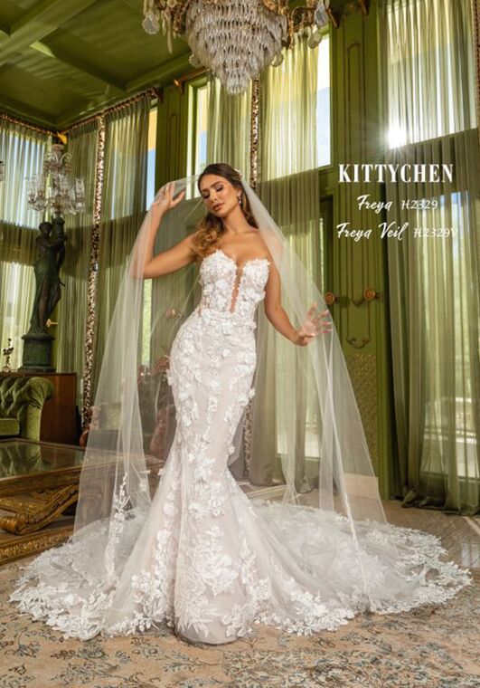 KITTYCHEN FREYA, H2329 Fit-and-Flare Wedding Dress - 6