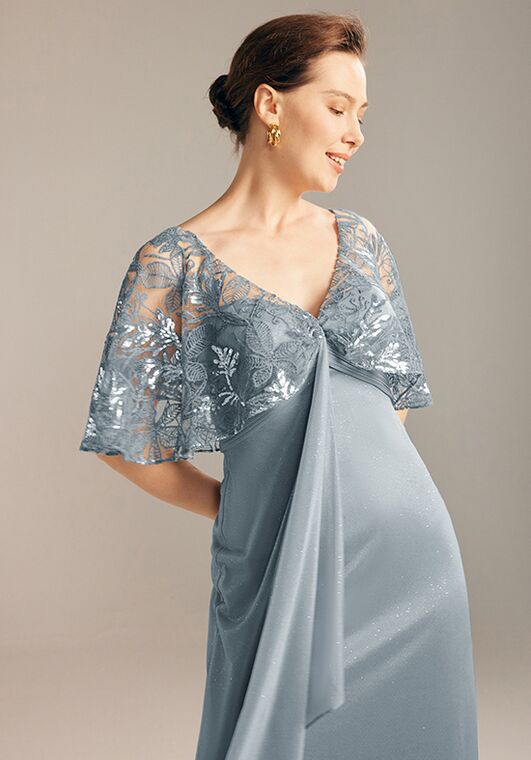 AW Bridal AW Marlena Dress Blue Mother Of The Bride Dress - 3