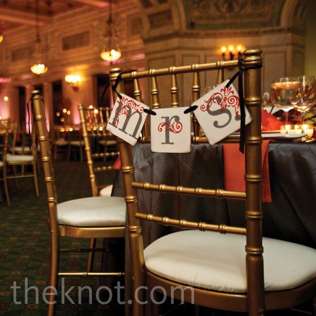 Mr. and Mrs. Chair Decorations