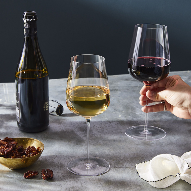 Crystal wine glasses from Food52 for your 15th wedding anniversary
