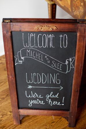 Chalkboard Welcome Sign