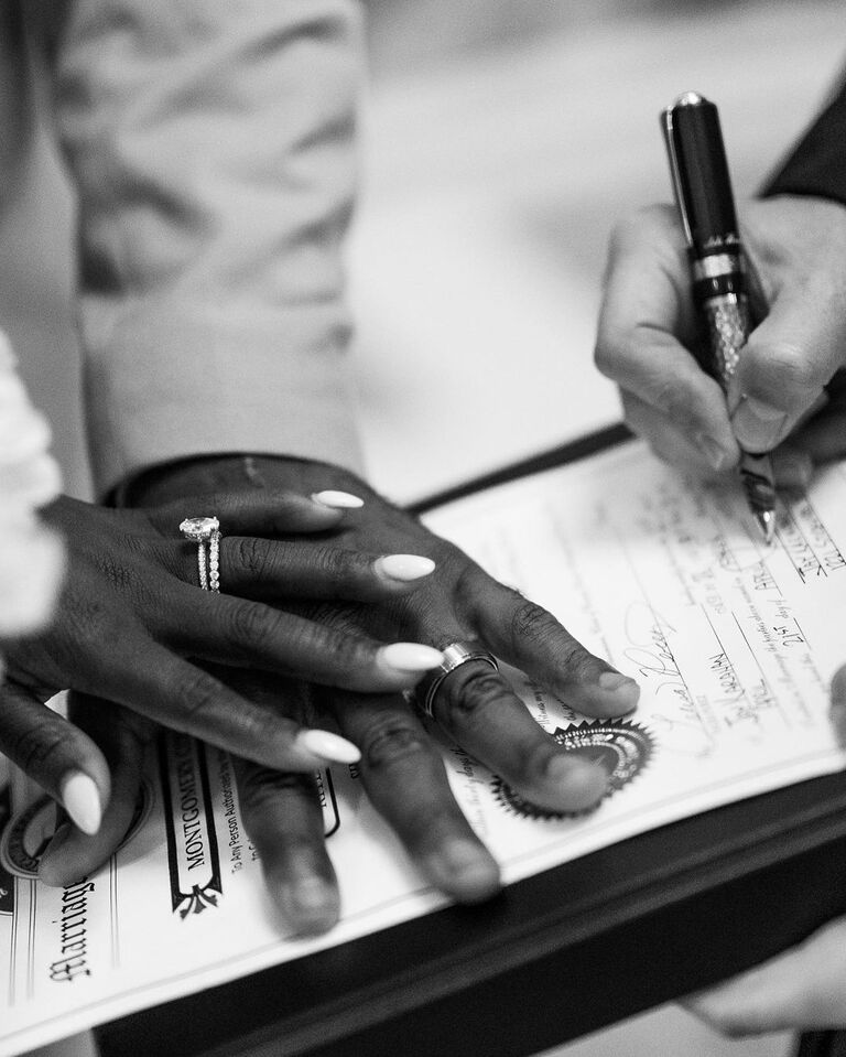 Simone Biles and Jonathan Owens wedding photo