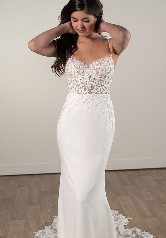 Stella York 8019 Fit-and-Flare Wedding Dress - 6