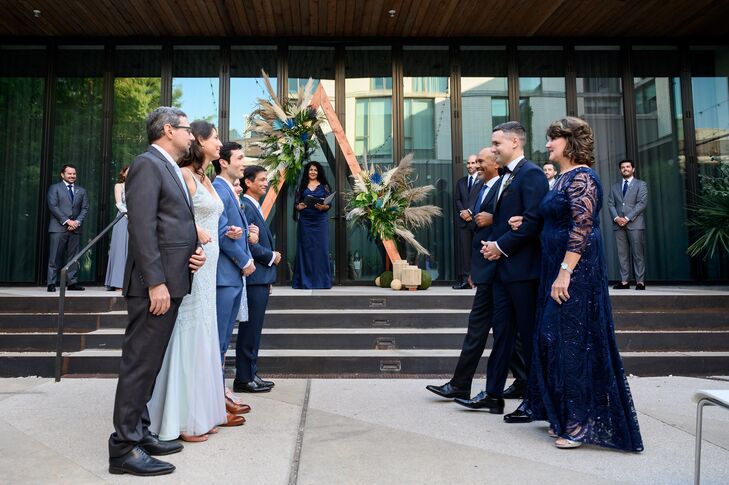 Family-Focused Ceremony Processional at South Congress Hotel in Austin, Texas