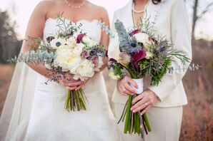 Complementary Same-Sex Bridal Bouquets