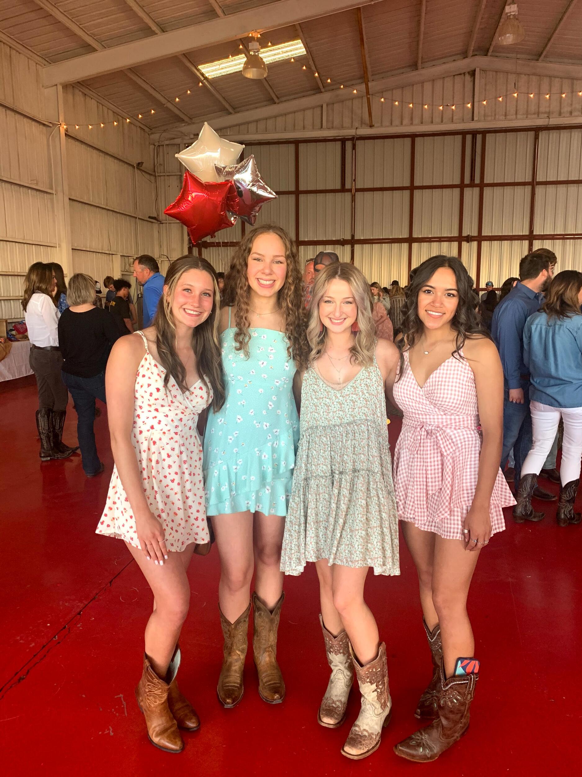 Molly and friends at the "Kicker Dance" the night we met