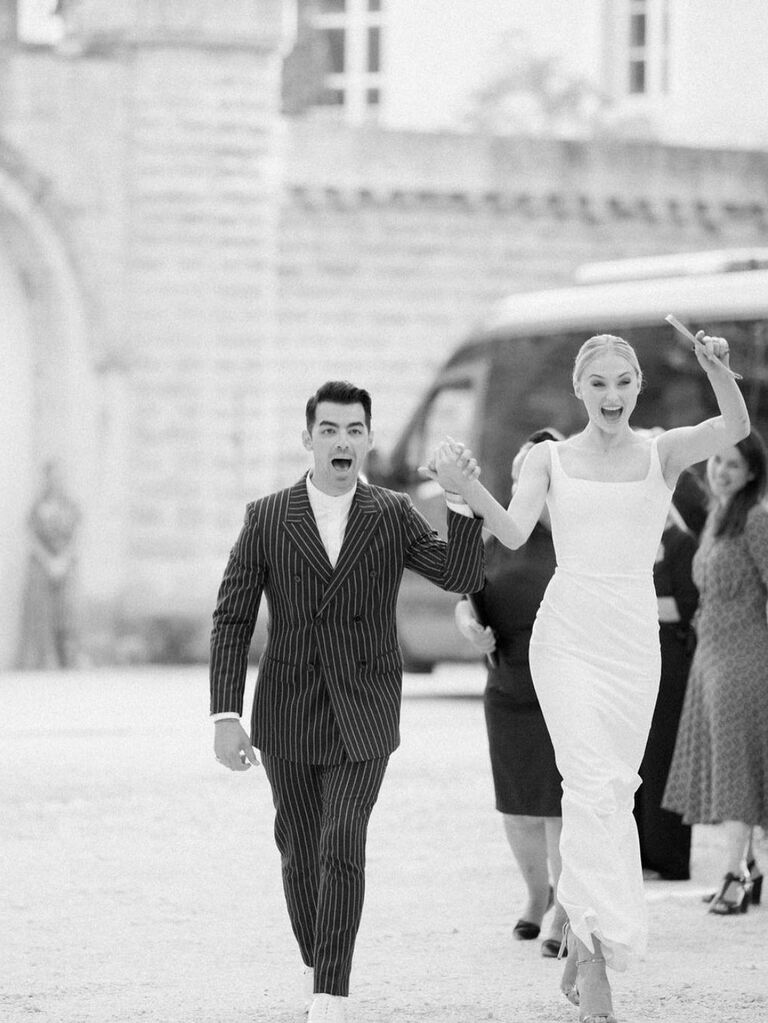 Joe and Sophie at their sequel wedding. 