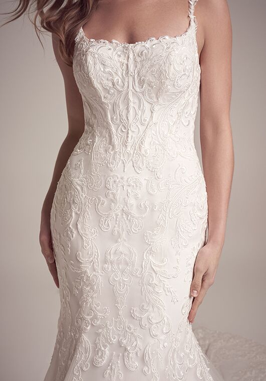 Maggie Sottero NORELLE Fit-and-Flare Wedding Dress - 6