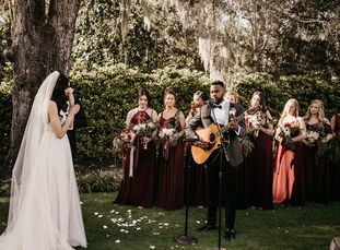 Brittney (a project manager) and Brent (a college pastor) were married in Wilmington, North Carolina, in a celebration that, "was an explosion of love