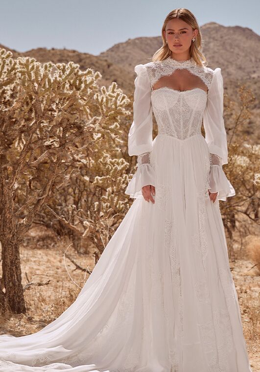La Perle LP2601 Arden A-Line Wedding Dress - 4