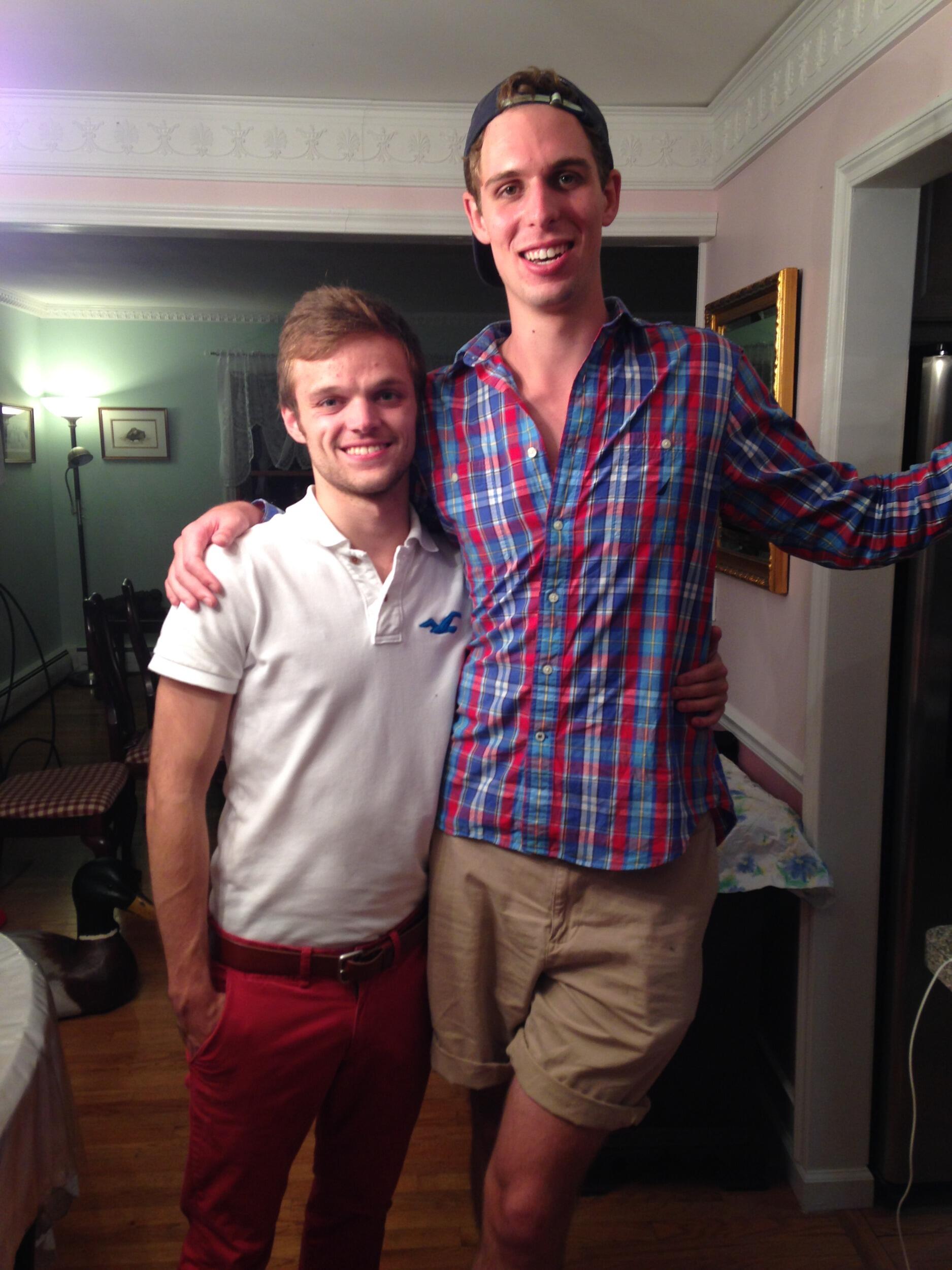 A year into our fledging relationship. Let's just all agree to not talk about our fashion.