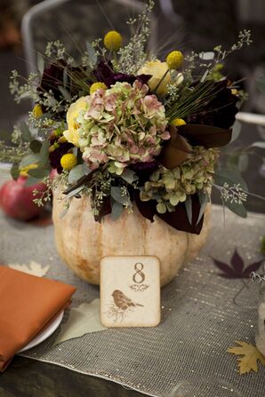 Autumnal Pumpkin Centerpieces