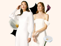 Two simple wedding dresses