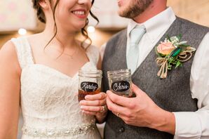 Custom Mason Jars with Chalkboard Label