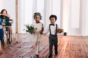 Vintage-Inspired Flower Girl and Ring Bearer Attire