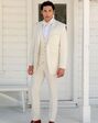 BLACKTIE METRO Creme Wedding Suit Ivory Tuxedo - thumbnail - 5
