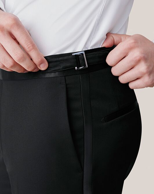 Birdy Grey Suits Spencer Tuxedo Pants in Black Black Tuxedo - 6
