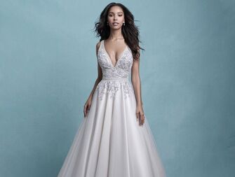 silver wedding dresses