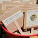 Sunflower Seed Wedding Favor with Description