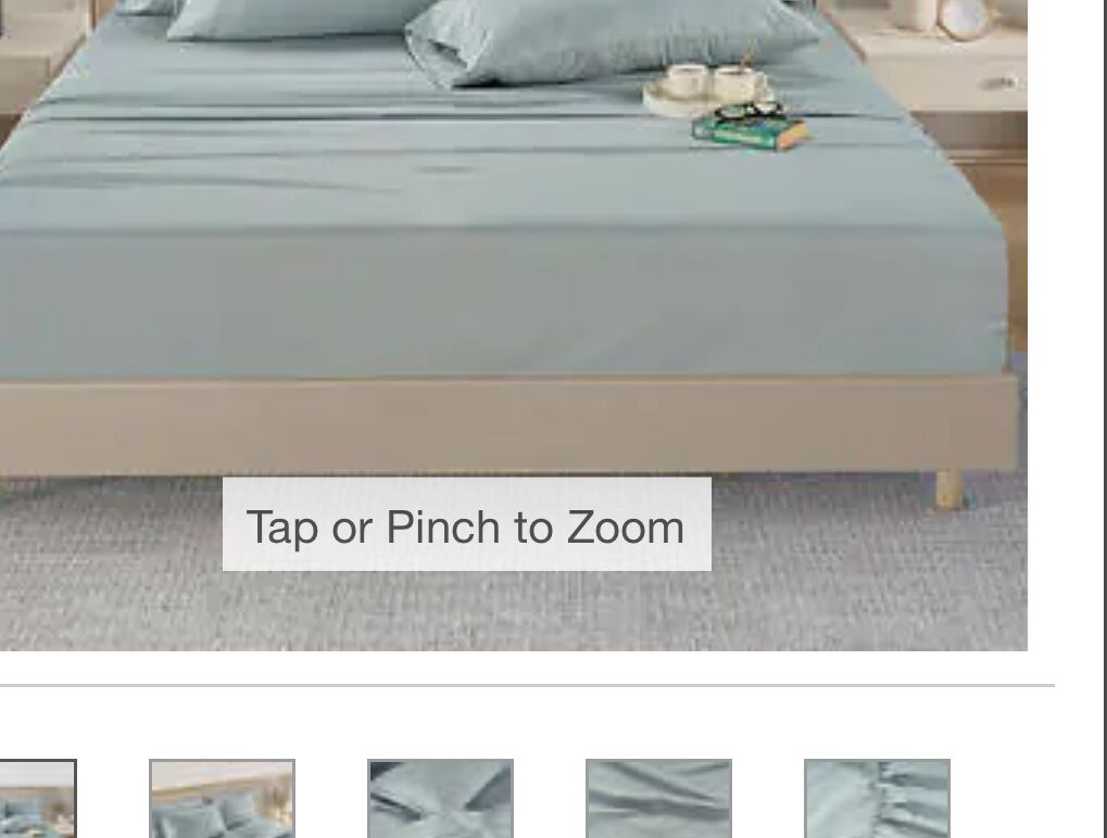 Picture of Light Blue Queen Sheets (800 Threadcount)
