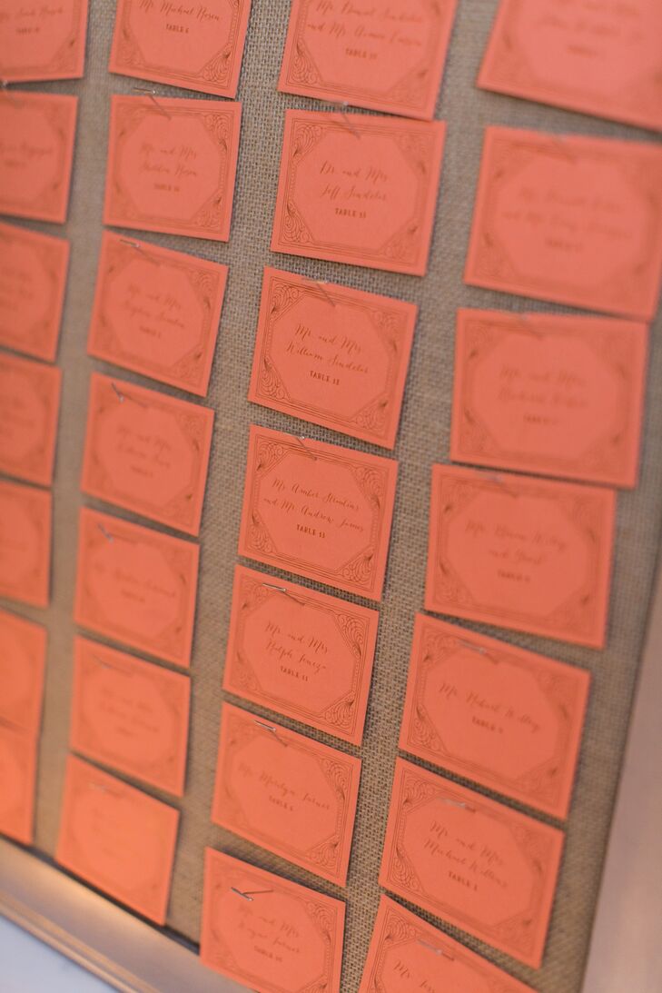 Coral Square Escort Cards