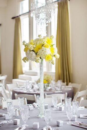 Tall Yellow Centerpiece