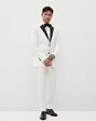 Suit Shop Men's Ivory White & Black Tuxedo Tuxedo - thumbnail - 1