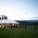 Reception at Sunset at Lynn Britt Cabin in Aspen, Colorado